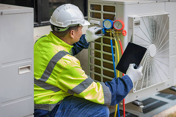 Professional Hvac technician working in Perry, OK